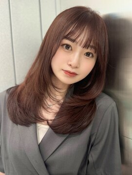 ロンドウル 熊本(Lond ulu) シアーカラーで魅力溢れる♪チョコブラウン×ワンカールレイヤー