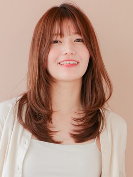 ニューヨークニューヨーク 寝屋川店(NYNY) くびレイヤーエモージュ前髪パーマグレーベージュレイヤーボブ