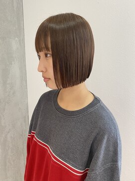 ヨーク(YOKE) 【YOKE】ボブ/きりっぱなしボブ/秋カラー/ベージュ/艶髪