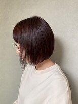 ティピ(tipi)&nbsp;大人可愛いピンクカラー／切りっぱなしボブ／宿里沙也香