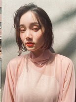 スティーロ 渋谷(Steelo)&nbsp;Steelo  小顔切りっぱなしボブ×シアーグレージュ