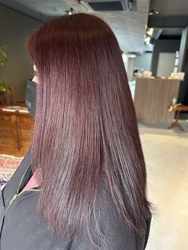 ジンリッチ(JiN RiCH) 大阪／ブリーチ無し/イルミナカラーピンク