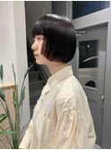 大人ショートボブレイヤーカット20代30代40代暗髪