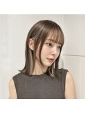 インナーカラー イヤリングカラー ニュアンスカラー ベージュ