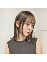 コネクトヘアデザイン バイ マツダ(CONNECT hair design by Matsuda)&nbsp;インナーカラー イヤリングカラー ニュアンスカラー ベージュ