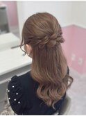 タイトハーフアップ