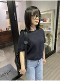 酸性ストレート　酸性縮毛矯正　レイヤーカット