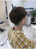 /スパイキーショート/ブルーブラック/フェザーパーマ　新籾