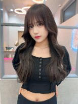 ロンド レア 天神大名店(Lond Le’a)&nbsp;オリーブグレー /ココアベージュ/黒髪/小顔に見せるヘア