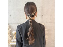 大阪ヘアセット/パーティーヘア/ヘアセット/シニヨン/キッズヘア