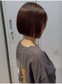 大阪梅田/着物ヘア/大人ガーリー/ダークアッシュ/似合わせカット