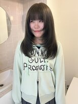 ニール 名古屋 伏見 丸の内(NEELU)&nbsp;【NEELU_miu】暗めオリーブ×ザクザクレイヤー