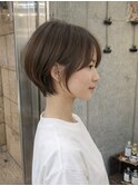 やわらか丸みショートボブ