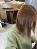 【ウチコシ限定】カット+透明感カラー+3stepトリートメント 9400