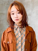 テトヘアー(teto hair)&nbsp;レイヤーカット/ミディアムレイヤー/ベージュカラー/ブラウン