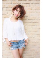 リル(Lilou) 【Lilou】大人かわいい ボブ 似合わせカット 透明感カラー