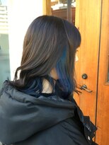 ジプソ(Gypso Hair salon)&nbsp;【 ピアスカラー × サファイアブルー 】