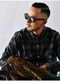 七三フェードカットサイドパートビジネス刈り上げトラッド