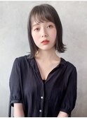 外ハネボブ_ハイライトカラーセミウェットウェーブ_37596