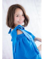 ミック 日暮里店(miq) 大人かわいい♪アシンメトリーくせ毛風カールボブa1