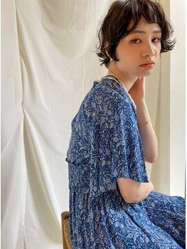 キース ヘアアンドメイク 恵比寿(kith. hair&make) kith.亀田 くせ毛風ショートボブ/オン眉ショート/ボブショート
