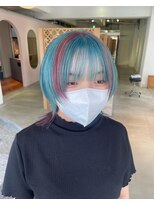 ヌー 代官山(nuu)&nbsp;【nuu】マッシュボブピンクブルー