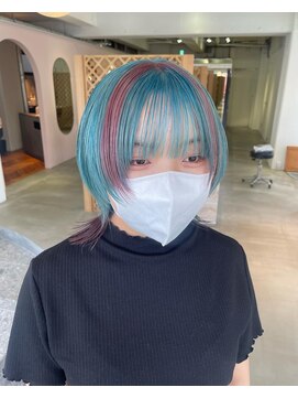 ヌー 代官山(nuu) 【nuu】マッシュボブピンクブルー