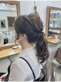 【ヘアセット RICCA 家田】エアリーニュアンスローポニー♪