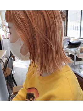 コンパス(COMPASS) 【ブリーチカラー】yellowオレンジボブ