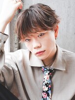 アルファ 新宿(alpha)&nbsp;フェザーパーマ/ブルーブラック/刈り上げセンターパート[新宿]