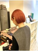 コンパクトボブ/乾かすだけ/収まる/テラコッタカラー