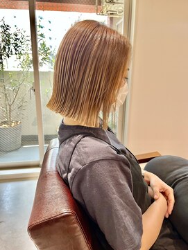 アーティクル(Article) 【Article二子玉川】大人ハイトーン切りっぱなしボブ