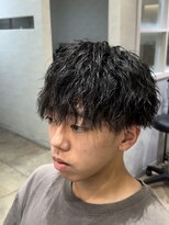 レイズ 名古屋(RAYS) ツイストスパイラルパーマツーブロック刈り上げマッシュ h