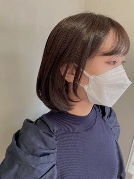 ヴォロ 佐賀(VoLo) 切りっぱなしボブ/美髪/ピンクブラウン[佐賀駅]