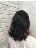 地毛風グレイッシュヘアスタイル【最初から最後まで1人で担当】