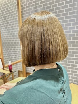 クラップス 京急富岡(CLAPS) ミルクティーベージュダブルカラーインナーカラーケアブリーチ