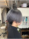 ショートスタイル×シルバーグレージュ