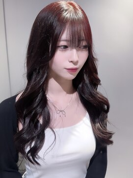 アルーシェ 新宿店(Alushe) ブリーチなしワインレッド