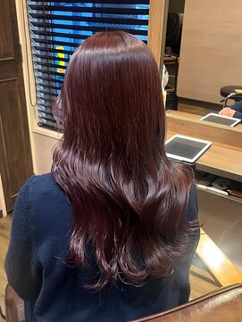 カフネ(CAFUNE) ワインレッド／顔まわりカット