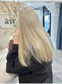 ハイトーンカラーホワイトブロンドブリーチカラー