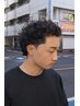 メンズカット＆　ツイストパーマ＆　眉毛カット