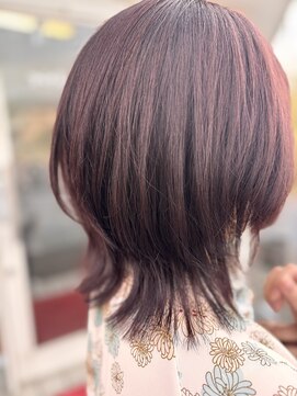 ピックアップ(Pick UP) ウルフレイヤー　ピンクカラー　ヘアケアオージュア30代40代50代