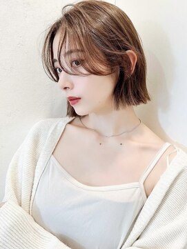 ロンドグロワール 大宮(Lond Gloire) くびれヘア/アプリコットオレンジ/レイヤー/ショートボブ/韓国