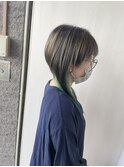 グリーンカラー×サイドウルフ