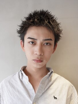 ニコ トウキョウ ロジック(nico TOKYO Logic) 刈り上げアップバングスパイキーショートパーマスパイラルパーマ