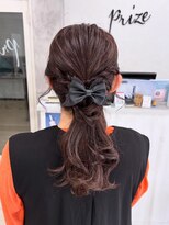 プライズ 表参道原宿店(prize)&nbsp;ポニーテールヘアアレンジヘアセットヘアメイク