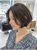 着物ヘア/大人ガーリー/ダークアッシュ/流山おおたかの森