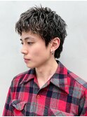 波巻きツイストスパイラル刈り上げセンターパート_ba578282
