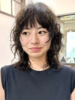 ナループロアポンテ(Nalu pu loa PONTE)&nbsp;パーマミディアムパーマレイヤーパーマウェーブパーマウルフヘア