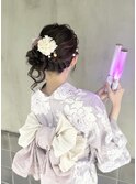 オタクヘア ライブヘア 浴衣 サイドシニヨン くらげヘア